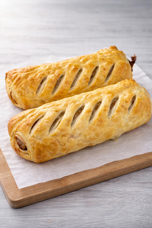 Halal sausage rolls