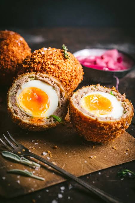 Halal scotch eggs
